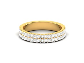 Frauen Band Ring 3dm stl Juwel Hochzeit Engagement Schmuck druckbar Diamant Silber Ewigkeit Gold Sterling Weiß brillant Platin Ringe Luxus 3d print model - Mito3D