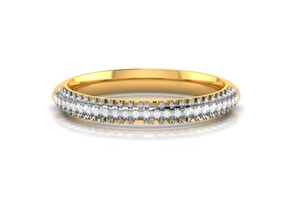 mulheres banda anel 3dm stl render gema casamento noivado jóia jóias imprimível diamante prata eternidade ouro joalheria esterlina branco brilhante platina argolas luxo precioso 3d print model - Mito3D