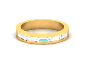 mulheres banda anel 3dm stl render gema casamento noivado jóia jóias imprimível diamante prata eternidade ouro joalheria esterlina branco brilhante platina argolas luxo precioso 3d print model - Mito3D