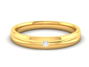 femmes bande bague 3dm stl rendre gemme mariage engagement bijou bijoux imprimable diamant argent or sterling blanc brillant platine anneaux luxe précieux 3d print model - Mito3D