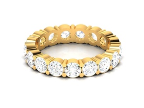 frauen band ring 3dm stl juwel hochzeit engagement schmuck druckbar diamant silber ewigkeit gold weiß brillant platin ringe luxus wertvoll 3d print model - Mito3D