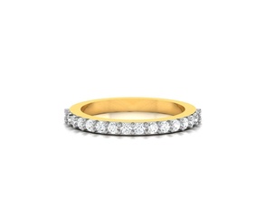 femmes bande bague 3dm stl rendre gemme mariage engagement bijou bijoux imprimable diamant éternité argent or sterling blanc brillant platine anneaux luxe précieux 3d print model - Mito3D