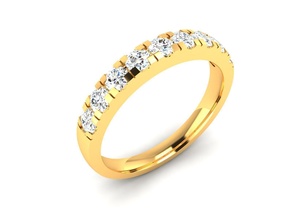mulheres banda anel 3dm stl render gema Casamento noivado jóia jóias imprimível diamante prata ouro joalheria esterlina branco brilhante platina argolas luxo precioso eternidade 3d print model - Mito3D