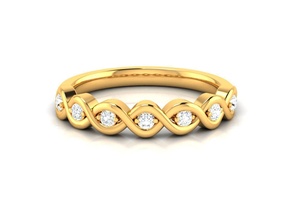 mulheres banda anel 3dm stl render gema Casamento noivado jóia jóias imprimível diamante prata ouro joalheria esterlina branco brilhante platina argolas luxo precioso 3d print model - Mito3D
