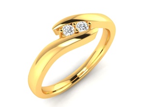 mujer banda anillo 3dm stl boda imprimible diamante platino anillos libra esterlina brillante compromiso joya joyería plata blanco oro precioso 3d print model - Mito3D