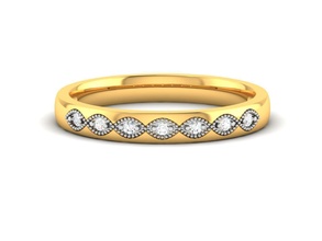 KADIN grup yüzük 3dm stl vermek mücevher düğün nişan yazdırılabilir elmas gümüş altın takı sterlin beyaz parlak platin yüzükler lüks değerli sonsuzluk 3d print model - Mito3D