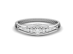 donne braccialetto 3dm stl obj fbx render dettagli diamante gemma stampabile gioiello gioielleria cad platino braccialetti nozze Fidanzamento argento oro sterlina bianca brillante 3d print model - Mito3D