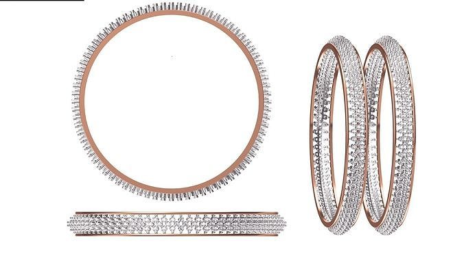 KADIN bileklik bilezik stl jcd detaylar yazdırılabilir elmas platin sterlin parlak düğün nişan takı mücevher değerli gümüş altın bilezikler tenis 3D print model - Mito3D