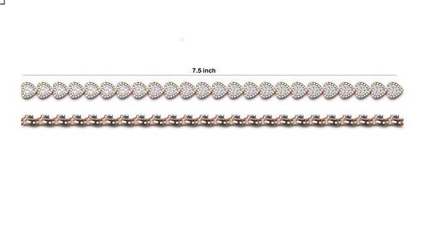 mulheres pulseira stl jcd detalhes imprimível diamante platina esterlina brilhante Casamento noivado joalheria gema precioso prata ouro pulseiras tênis jóia jóias 3d print model - Mito3D