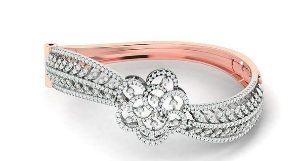femmes bracelet bracelets 3dm stl obj fbx rendre détails platine mariage bijou diamant argent or bijoux goujat brillant engagement gemme imprimable sterling femelle boucle d'oreille saphir 3d print model - Mito3D