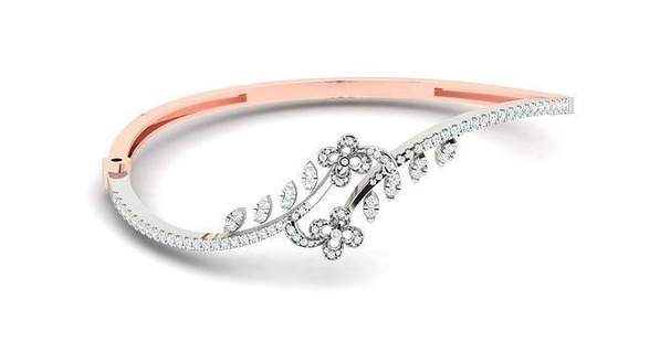 femmes bracelet bracelets 3dm stl obj fbx rendre détails platine mariage bijou diamant argent or bijoux goujat brillant engagement gemme imprimable sterling femelle 3d print model - Mito3D