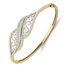 mulheres pulseira joalheria luxo amar moda brilhando ouro prata pulseiras resumo projeto trazer rastilho anel noivado senhoras platina ilustração pingente 3d print model - Mito3D
