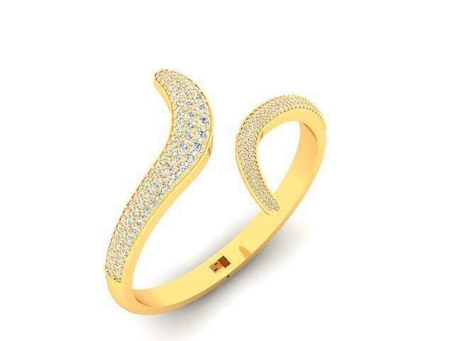 donne braccialetto stampabile diamante oro argento sterlina bianca gemma gioielleria brillante platino splendente lusso braccialetti 3D print model - Mito3D