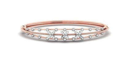femmes bracelet 3dm stl obj fbx rendre détails mariage diamant platine bracelets bijou argent or bijoux imprimable engagement gemme brillant goujat sterling précieux luxe 3d print model - Mito3D