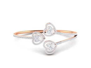 donne braccialetto 3dm stl render nozze diamante platino braccialetti gioiello argento oro gioielleria stampabile Fidanzamento gemma brillante cad sterlina prezioso lusso cuore 3d print model - Mito3D