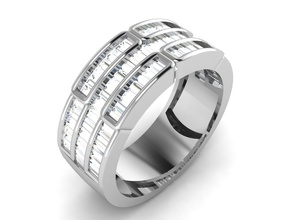 donne sposa gruppo musicale squillare 3dm render anelli solitario sterlina stampabile diamante platino brillante nozze Fidanzamento gioiello gioielleria oro 3d print model - Mito3D