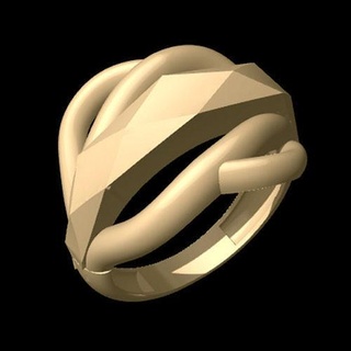 women chiseled ring 3 minimal rings minimalism modern design gold metal light minimalist classic jewelry geometric art product silver chisel 3d print model - Mito3D