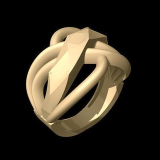 Frauen gemeißelt Ring 4 Gold Silber druckbar Ringe Juwel Engagement Hochzeit Platin Design cad Mode Sterling Schmuck Schönheit engagem Detail 3d print model - Mito3D