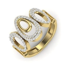 donne cocktail diamante squillare 3dm 1render anelli solitario sterlina stampabile platino brillante nozze Fidanzamento gioielleria gioiello bianca oro prezioso 3d print model - Mito3D