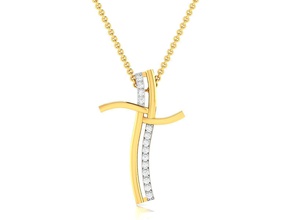 las mujeres de la cruz colgante 3dm render detalle joyería el collar diamante plata oro sterling blanco brillante imprimible gem joya colgantes jesús los religiosos 3d print model - Mito3D