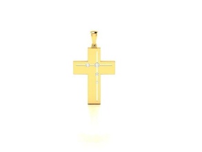 KADIN çapraz kolye 3dm stl obj fbx vermek detaylar takı mücevher elmas düğün dini Tanrı isa kadın erkek akım tasarım 3d print model - Mito3D
