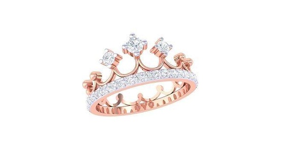 KADIN taç düğün yüzük 3dm stl obj fbx render detaylar Elmas wwomenring takı yüzükleri eski mücevher kadın mühür yüzüğü moda altın önermek yüzükler elmas nişan kuyumculuk 3d print model - Mito3D
