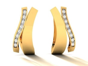 Frauen Diamant Ohrring 3dm stl obj fbx Einzelheiten Schmuck Juwel Silber druckbar brillant Gold Ring Armband Mode Schönheit Sterling Kleidung 3d print model - Mito3D