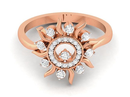 mulheres diamante coquetel anel 3dm renderiza detalhe argolas Casamento noivado jóia jóias imprimível Elenco ouro joalheria prata platina gema rosa 3d print model - Mito3D