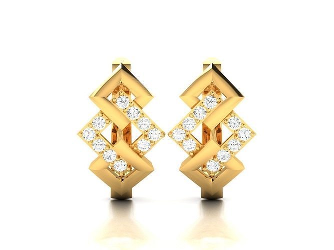 women diamond earrings jewelry silver earring heart jewel ring fashion cad gem valentine printable gift gold sterling engagem bracelet 3D print model - Mito3D