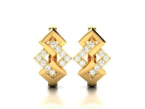 women diamond earrings jewelry silver earring heart jewel ring fashion cad gem valentine printable gift gold sterling engagem bracelet 3d print model - Mito3D