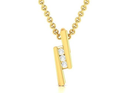 Frauen Diamant Anhänger Schmuck druckbar Gold Silber Hochzeit Juwel Sterling Weiß brillant Platin wertvoll Halskette 3d print model - Mito3D