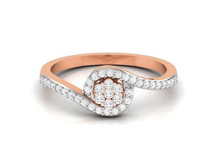mujer diamante anillo 3dm detalles anillos Boda compromiso joya joyería imprimible oro plata platino lujo precioso 3d print model - Mito3D