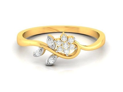 Frauen Diamant Ring 3dm Einzelheiten Ringe Solitär Sterling Schmuck Gold Band Juwel Silber brillant druckbar Platin Hochzeit Engagement zart 3d print model - Mito3D