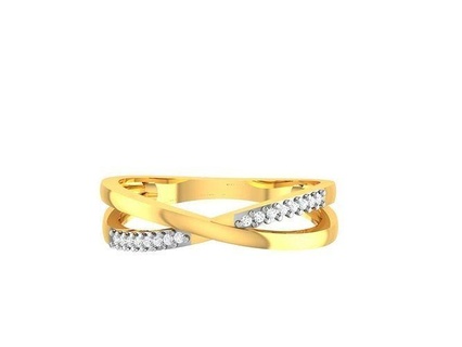 Frauen Diamant Ring 3dm Einzelheiten Ringe Solitär Schmuck Gold Band Juwel Silber brillant druckbar Sterling Platin Hochzeit Engagement zart 3d print model - Mito3D