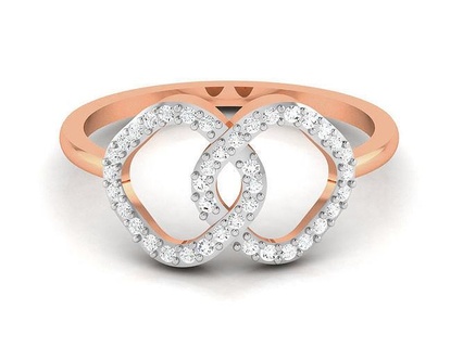 mujer diamante anillo 3dm detalles anillos Boda compromiso joya joyería imprimible oro plata platino lujo precioso Rosa 3d print model - Mito3D