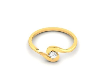 mulheres diamante anel 3dm render detalhes argolas solitário esterlina joalheria Casamento noivado jóias imprimível ouro banda gema prata brilhante platina delicado 3d print model - Mito3D