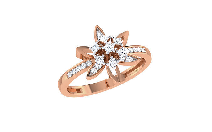 femmes diamant bague 3dm stl rendre détails anneaux bijoux mariage précieux luxe or lumière poids étoile sterling gemme platine engagement imprimable bijou argent 3D print model - Mito3D