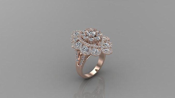 femmes diamant bague version 2 wm1 13 bijoux engagement mariage anneaux accro colliers créateur goujat conception bracelet bracelets diamants 3d print model - Mito3D