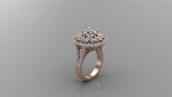 donne diamante squillare versione 2 wm1 1 gioielleria Fidanzamento nozze anelli jewelryaddict collane designer gioielli cad jewelrydesign braccialetto braccialetti diamanti 3d print model - Mito3D