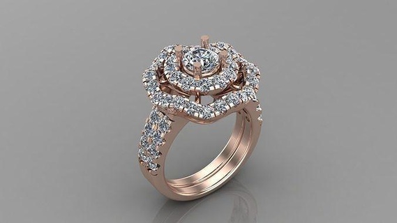 KADIN elmas yüzük versiyon 2 wm1 20 takı nişan düğün mücevher yüzükler bağımlısı kolyeler tasarımcısı mücevherler cad tasarımı bilezik bilezikler elmaslar 3d print model - Mito3D