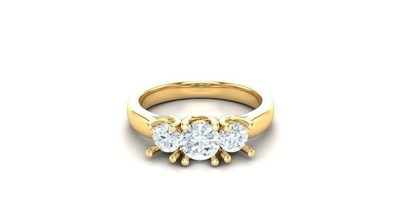 donne diamante squillare versione 2 wm1 50 gioielleria Fidanzamento nozze anelli jewelryaddict collane designer gioielli cad jewelrydesign braccialetto braccialetti diamanti 3d print model - Mito3D