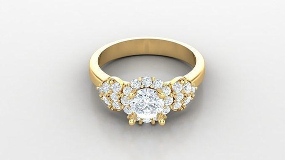 KADIN elmas yüzük versiyon 2 wm1 79 takı nişan düğün mücevher yüzükler bağımlısı kolyeler tasarımcısı mücevherler cad tasarımı bilezik bilezikler elmaslar 3d print model - Mito3D