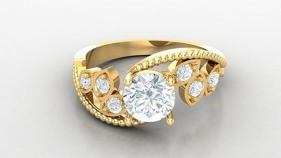 mujer diamante solitario v4 slt 164 joyería joya compromiso Boda anillos anillo joyeria collares diseñadora joyas canalla diseño pulsera esposas diamantes 3d print model - Mito3D