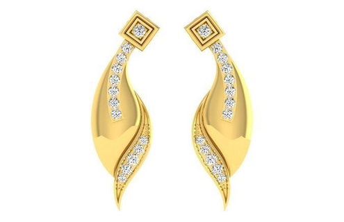women drop earrings 3dm stl fbx obj render details diamond hoop diamonds jewelry earring brilliant 18mm usa uk canada europe france italy mexico cad 3d 3d print model - Mito3D