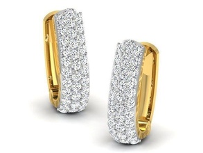 Frauen Ohrring Gold Schmuck Silber druckbar Diamant Juwel Hochzeit Ring Sterling Weiß Engagement brillant engagem Armband Mode Ohrringe 3d print model - Mito3D