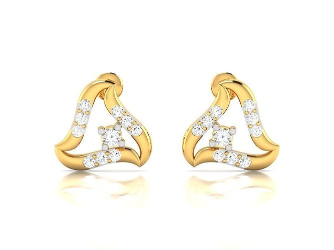Frauen Ohrring Schmuck Silber druckbar Gold Ring Juwel Engagement Platin Diamant Mode Schönheit engagem Ohrringe Armband 3D print model - Mito3D