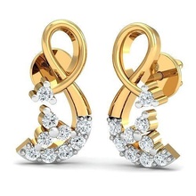 mulheres brinco gema prata imprimível jóia brilhante ouro diamante anel pulseira moda beleza esterlina diamantado roupa safira vintag Casamento brincos joalheria 3d print model - Mito3D