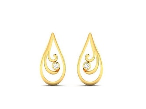 women earring 3dm stl obj fbx render details diamond gold jewelry precious wedding platinum printable jewel gem brilliant fashion beauty bracelet brillant diamant earrings 3d print model - Mito3D