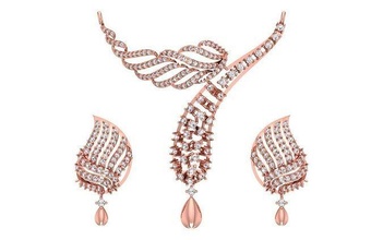 women earring necklace pendant 3dm stl obj fbx renders details jewellery diamond silver gold printable jewel gem engagement pendants jewelry 3d print model - Mito3D