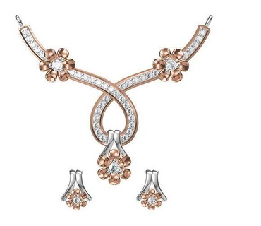 donne orecchino collana impostato stl jcd dettagli pendente orecchini nozze gioielleria stampabile diamante ciondoli borchie combo 3d print model - Mito3D